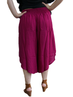 Leichte Wickelhose "Garmee" brombeere Back Leichte Wickelhose "Garmee" brombeere Back